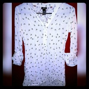 🔴FINAL SALE/PRICE DROP🔴 Rue21 Anchor Blouse❤⚓